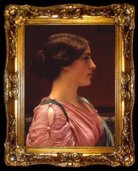 framed  John William Godward A Classical Beauty, ta009-2